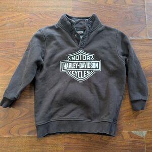 Harley-Davidson Brown Pullover Sweatshirt with Logo